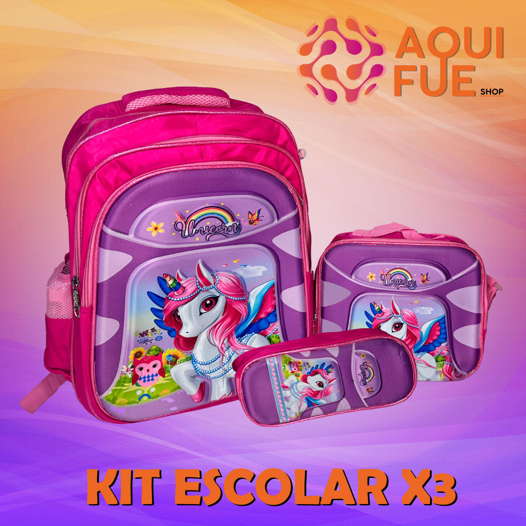 KIT ESCOLAR X 3