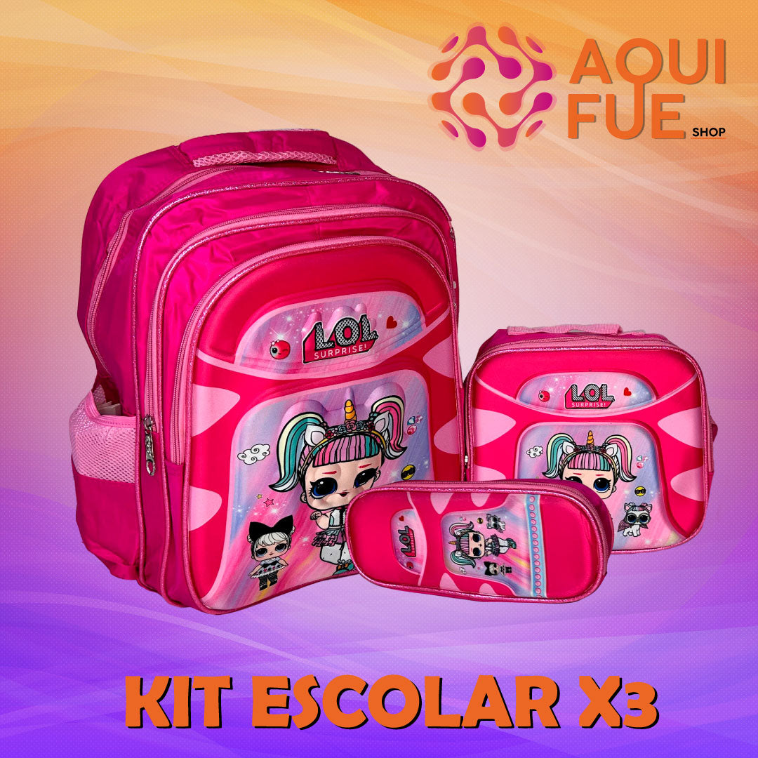 KIT ESCOLAR X 3